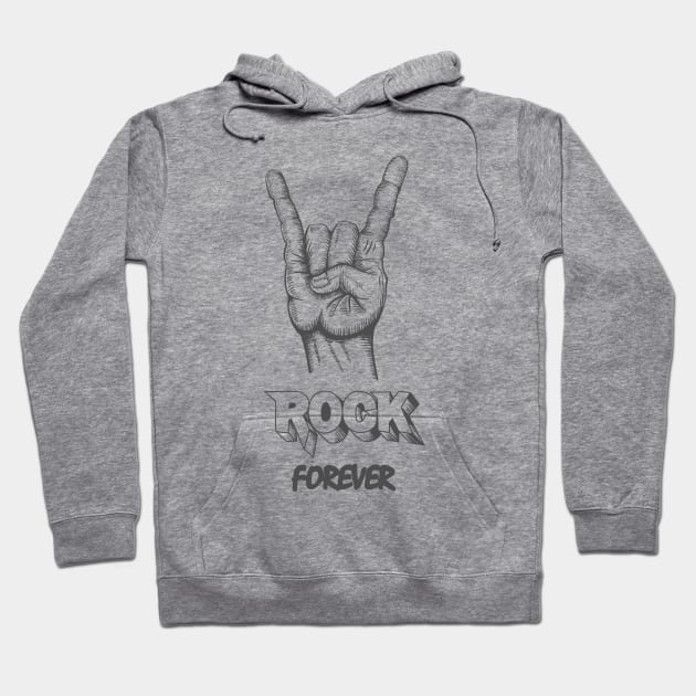 Rock Forever Hoodie by Mako Design 